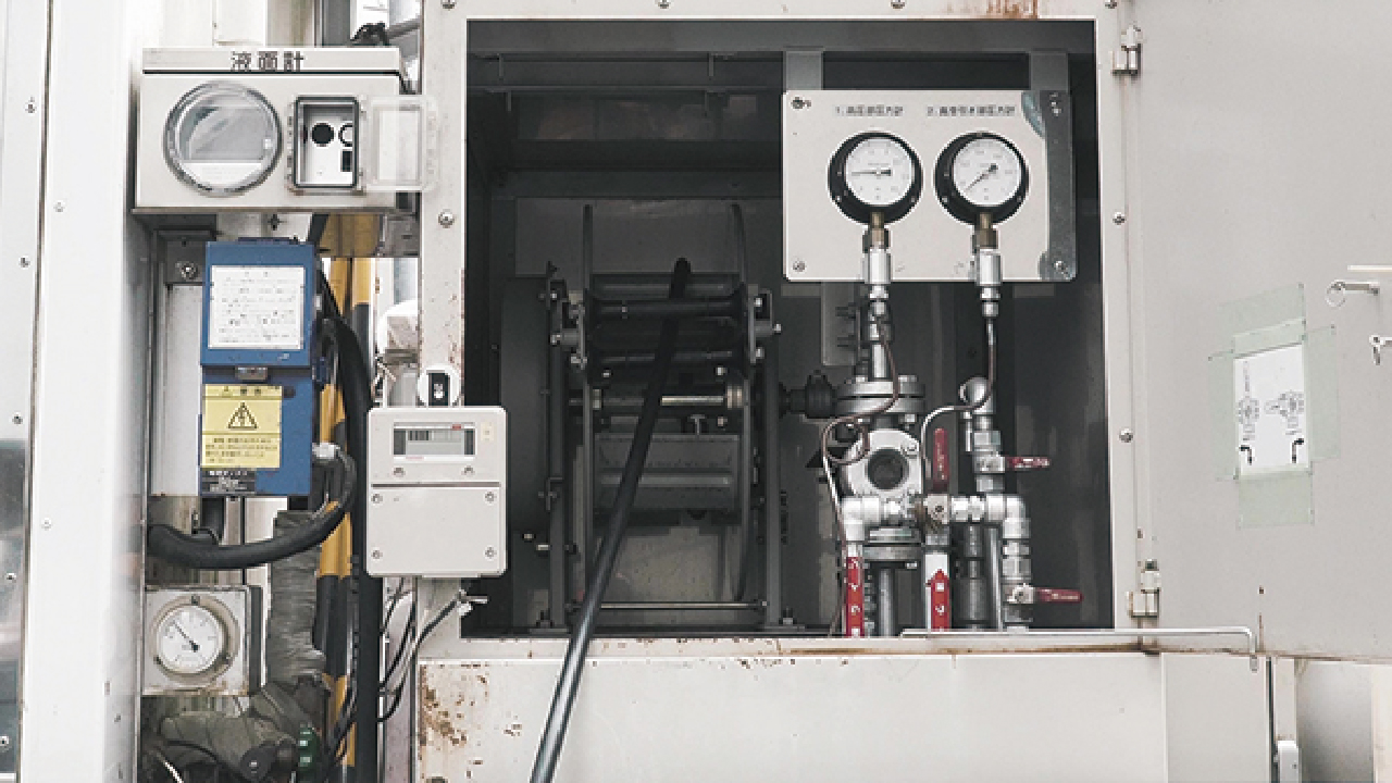 バルク貯槽「残留ガス回収システム」