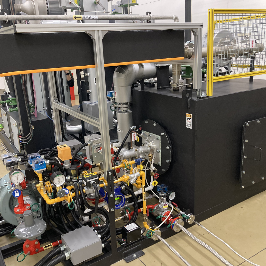 水素混焼式熱風発生装置